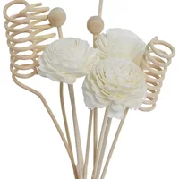 9PCS/lot Flower Aromatherapy Rattan No Fire Aroma Diffuser Sticks Home Living Room Aromatic Incense Supplies