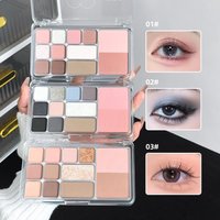 Color Palette MGL All-in-one Face Palette 12-Colors 3 IN 1 Eyeshadow Palette Multi-Function Long-Lasting Color Makeup Kit Women