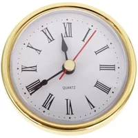 Classic Clock Craft Quartz Movement 2-1/2" (65mm) Round Clocks Head Insert Roman Number Mayitr