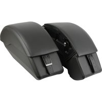 Quick Release Semi Rigid Saddlebags With Saddle Bag Mounting Spools Kit - Brown/Black Fit For Indian Scout Sixty ABS 2015-2024