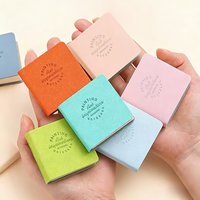 3pcs Mini Square Watercolor Sketchbooks,2.0x2.0inch, 48 Sheets/96 Pages Thick Paper, Faux Leather Cover - Art Painting Supplies