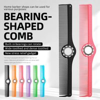 Double Sided Rotating Hair Comb 360 Degree Swivel Antistatic Heat Resistant Tool for Salon Barber Detangling Wet Dry Hair