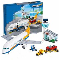 City Airport Aircraft Plane Model Building Bricks Educational Plane Building Blocks Educational Toys for Children