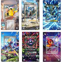 Pocket Monster Card Display Stand Anime Game PTCG Darkrai Pipup Latios Zeraora Eevee Charizard Collection Cards Photo Frame Gift