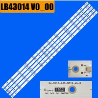 LED backlight strip for 43PFH4319/88 43PUS6401/12 43PFT4439/12 43PFK6540/12 LB43014 V0_00 GJ-2K16-430-D512-V4