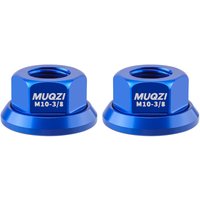AliExpress NONE 2pcs M9/M10/M10*3/8 Bicycle Hub Nut Aluminum Alloy High Strength Rear Axle Screw Anodizing Anti-rust Bike Accessories