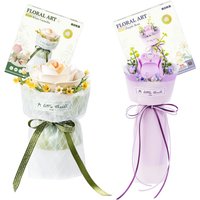 Robotime Flower 3D Puzzle Model Kits Decoration Home Decor Accessories Living Room Gifts for Women Camellia Purple Rose