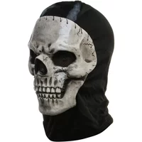 Call of Duty War Zone 2 Full Face Skull Mask Game Character Cosplay Tactical Facial Makeup Prop Halloween Masque Ghost Headcover