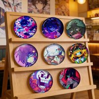 Anime D-Deltarune Kris Game New Brooches Soft Button Pin Funny Silly Gnarpy On A Skateboard Meme Badge Gamer Collection Gifts
