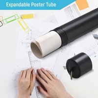 Extendable Poster Tubes Waterproof Drawings Transport Tube Multipurpose Carrying Case Waterproof Lightproof Drawing Storage Tube
