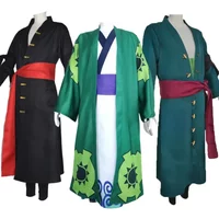 Fantasia Wano Country Roronoa Of Zoro Cosplay Kimono Anime Pirate Disfraz Costume Men Male Halloween Carnival Party Clothes