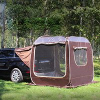 Car Rear Extended Tent Automatic 3-4 Person Self Driving Outdoor Camping Shelter SUV Beach Canopy Fishing Awning Pergola