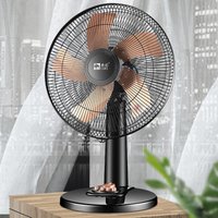 3-Speed Desk Fan with Timer-Quiet Oscillating Table Fan for Dorm/Office, Gentle & Strong Cooling, Compact Space-Saving Design