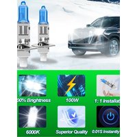 2x H1 H4 H7 H8 H9 H11 H11B H13 9005 9006 9007 Headlight 12V 6000K Brightening Hi/lo Beam 880 9145 5202 Fog Lamp Car Halogen Bulb
