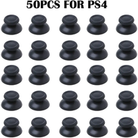 50 Pcs Replacement Controller Analog Thumbstick Thumb Stick Mushroom Grip Cap Cover for Ps4 Pro Slim Ps5 Xbox One 360 Dropship