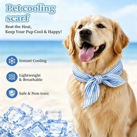 Pet Cooling Ice Scarf Cool Ice Breathable Towel Dog Cooling Hydrogel Bandana Collar Cat Adjustable Collar Bib Pet Supplies