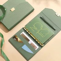A6/A5 Binder Notebook Agenda Planner Leather Cover Refillable Notebook Loose-leaf Office Supplies Travel Journal Notebook