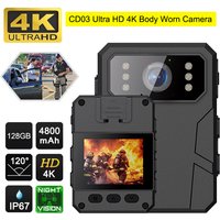 4K 1080P Mini Camera Sports DV Camera Recorder Night Vision Video Recorder Portable Bodycam Law Enforcement Camera Security Cam