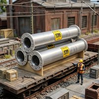 1/3PCS HO Scale Simulation Steel Pipe Model Plastic Material DIY Industrial Building Railway Layout Model Enthusiasts Ornament