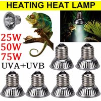 25/50/75W UVA+UVB Reptile Lamp Bulb Turtle Basking UV Light Bulbs Heating Light Full Spectrum Sunlamp for Amphibians Pets Snake