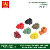 Wange 154 Pcs/Lot 20310 1x1 with Scroll Building Blocks MOC Technical Accessories Compatible with Brick Children Toys Gift Box