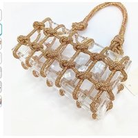 2025 New Handbags Luxury Design High Quality Evening Bag Diamonds Clutch Acrylic Armpit Square Bags Women's Purse Wedding bag 가방