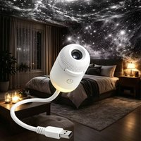 Mini Galaxy Star Projector Two In One Night Light Home Background Atmosphere Light Bedroom Car Decoration Children's Gift 2026