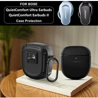With Hook Pushbutton Switch Protection Case Suitable For BOSE QuietComfort Ultra/QuietComfort 2 Gen / Ultra Bluetooth Earbuds