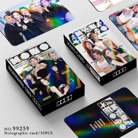30Pcs IDLE MONO Photocards Kpop Star Collection Lomo Cards Holographic Flash Cards Fans Gifts