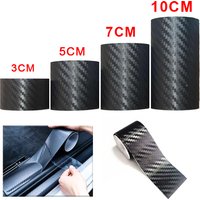 3D Carbon Fiber Bicycle Car Stickers MTB Road Bike Frame Protection Sticker Tapes Auto Door Sill Side Mirror Anti Scratch Tape