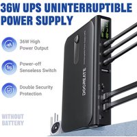 36W DC UPS Backup Power Supply For Router Cellphone Modem 5V/9V/12V/24V Output NO Battery EU/US Plug Uninterrupted Switching