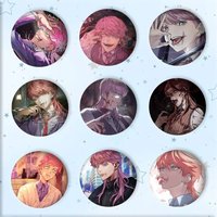 Anime Sanzu Haruchiyo T-Tokyo R-Revengers Badge Tinplate Round Laser Brooch Clothes Backpack Accessories Lapel