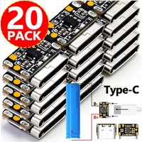1-20PCS Mini Lithium Battery Charging Board Module 3.7V 4.2V 18650 Lithium Battery Charger Protection Board Type-C Interface