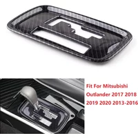 Gear Shift Panel Cover Trim Frame ABS Plastic Carbon Fiber Style Fit For Mitsubishi Outlander 2017 2018 2019 2020 2013-2016 LHD