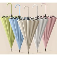 Japanese Style Windproof 16 Bone Umbrella Universal Large Handle Umbrella Long Handle Umbrella Dual-use Straight Pole Umbrella