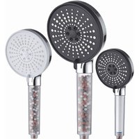 Adjustable shower head, 5 modes, rainwater shower, high flow, high pressure, water-saving, shower mixer, bathroom accessories