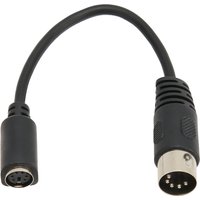 Keyboard Mouse Converter Cable DIN 5 Pin Male to Mini DIN 6 Pin Female Keyboard Mouse Adapter Cord for PS2 5.9in