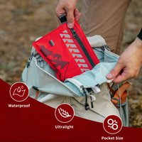 Small First Aid Kit RHINO RESCUE Ultralight Waterproof Medical Kit for Hiking Camping Backpacking Cycling Travel Vehicles 105PC