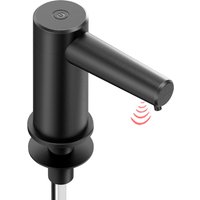 Touchless Automatic Soap Dispenser, Electric Bathroom Kitchen Sink Pump ,100cm Extension Hose,Black&Silver,Liquid&Foam Modes