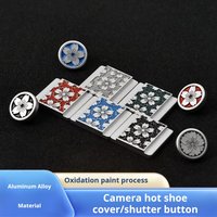 Metal Sakura hot Shoe Cover and Shutter Release Button for Canon Nikon Sony Leica Pentax and Panasonic Camera Accessories