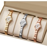 2/3PCS Fashion Women Alloy Strap Women Watches Arabic Dial Quartz Wristwatches Set Reloj Mujer Girls Clock Gift(Without Box)