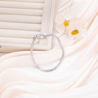 Korean fashion 925 Sterling Silver originality 5MM Braided Bracelets For Women Men Wedding Party Affordable Jewelry charms Gifts