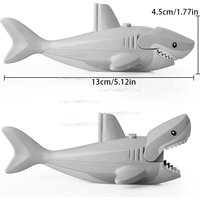 MOC Snow Monsters Action Figures Blue Sharks Accessories Dolls Bricks Assembly Building Blocks DIY Toys for Children Gifts XP582