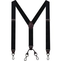Men's Suspenders For Men 4 Heavy Duty Swivel Hooks - Adjustable Brace Elastic Mens Y-Back Suspenders for Jeans Pants Heavy Duty