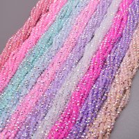 New color 4mm 110pcs/lot Crystal Rondelle Faceted Crystal Glass Beads Round Loose Spacer Beads for Jewelry Making DIY Necklace