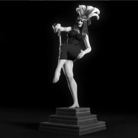 1/24 Scale Priestess Resin Figure Assembly Model Kit Fantasy Hobby Miniature Diorama Toy Unassembled and Unpainted
