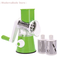 【M】Kitchen Multifunctional Vegetable Slicer Fruit Cutter Cheese Shredder Tabletop Rotary Drum Grater