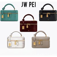 JW-PEI box bag Crocodile Pattern Handbag Square Bag French Crossbody Bag Small Square Bag Women's Exquisite Shoulder Bag