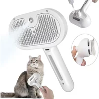 3-in-1 Cat Hair Brush Dog Hair Brush Electric Pet Cleaning Steam Spray Massage Hair Removal Comb anti-Tangle