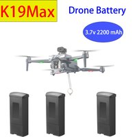K19MAX Drone Battery Original 3.7V 2200mah Lipo Battery for K19max Drone RC Quadcopter Helicopter Battery Flying for 20 Minutes